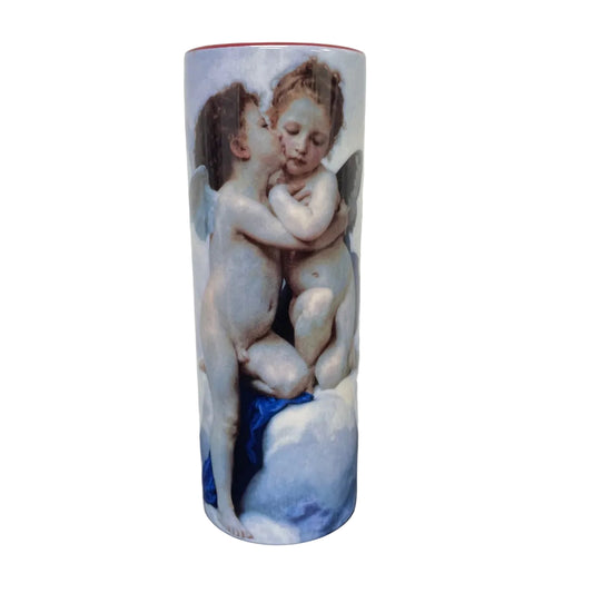 Bouguereau L'Amour et Psyche, enfants Flower Vase