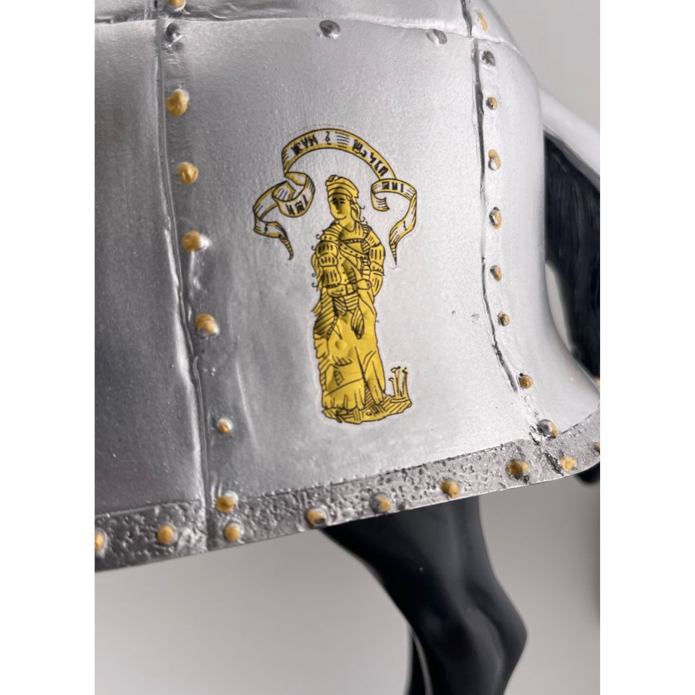 Knight and Horse Wearing Armor Statue Philadelphia Museum of Art 14.25H