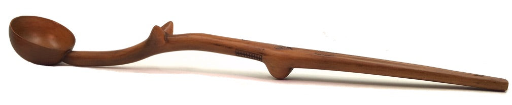 Zulu African Ceremonial Spoon with Stand Replica Statue