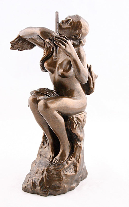 Woman Playing Flute Player Statue by Camille Claudel