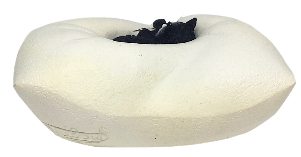 Kitty Sleeping in Fluffy Pillow Statue by Dubout