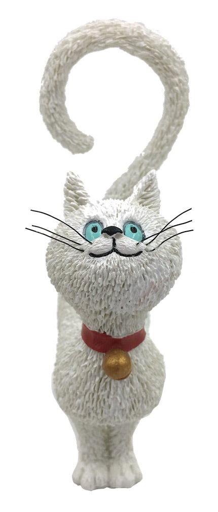 Cat White What Should I Eat Question Mark Tail by Dubout