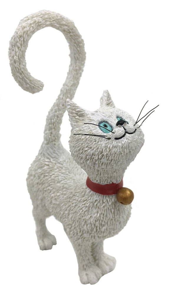 Cat White What Should I Eat Question Mark Tail by Dubout