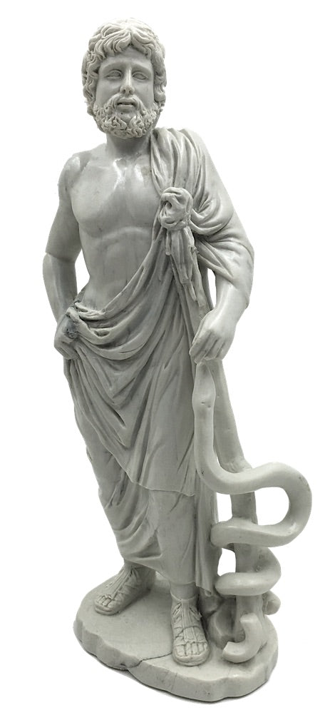 Asclepios Statue from Epidaurus Greek Collectible Figurine 8.25-inch