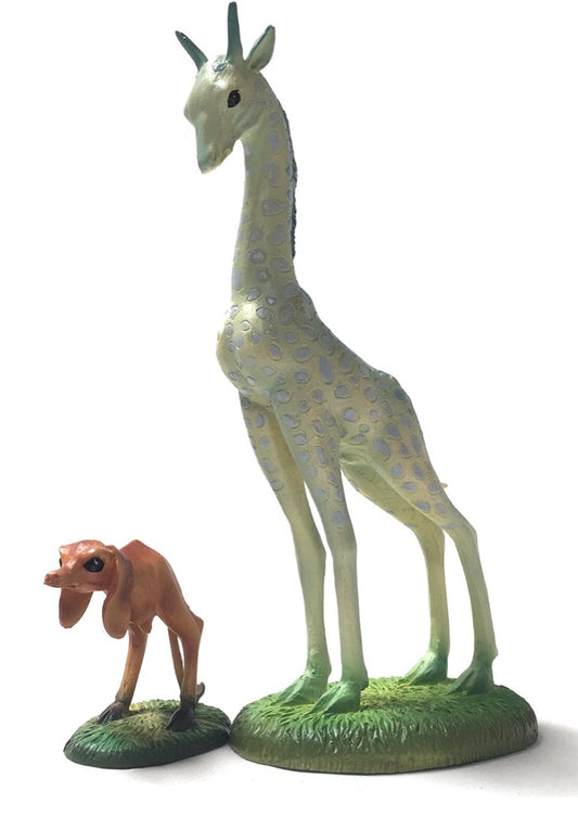 Giraffe and Two-Legged Dog Statue Set 2 Pieces by Bosch