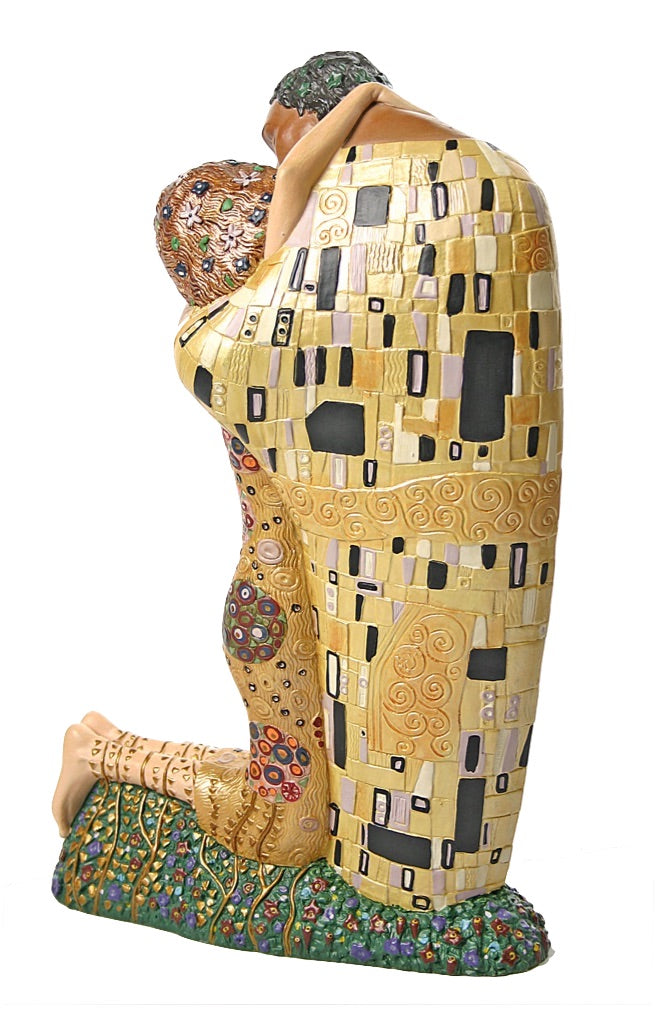 The Kiss Man and Woman Hugging Statue by Gustav Klimt, Grande