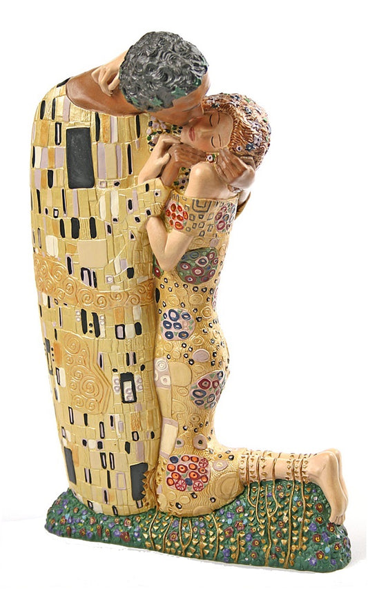 The Kiss Man and Woman Hugging Statue by Gustav Klimt, Grande