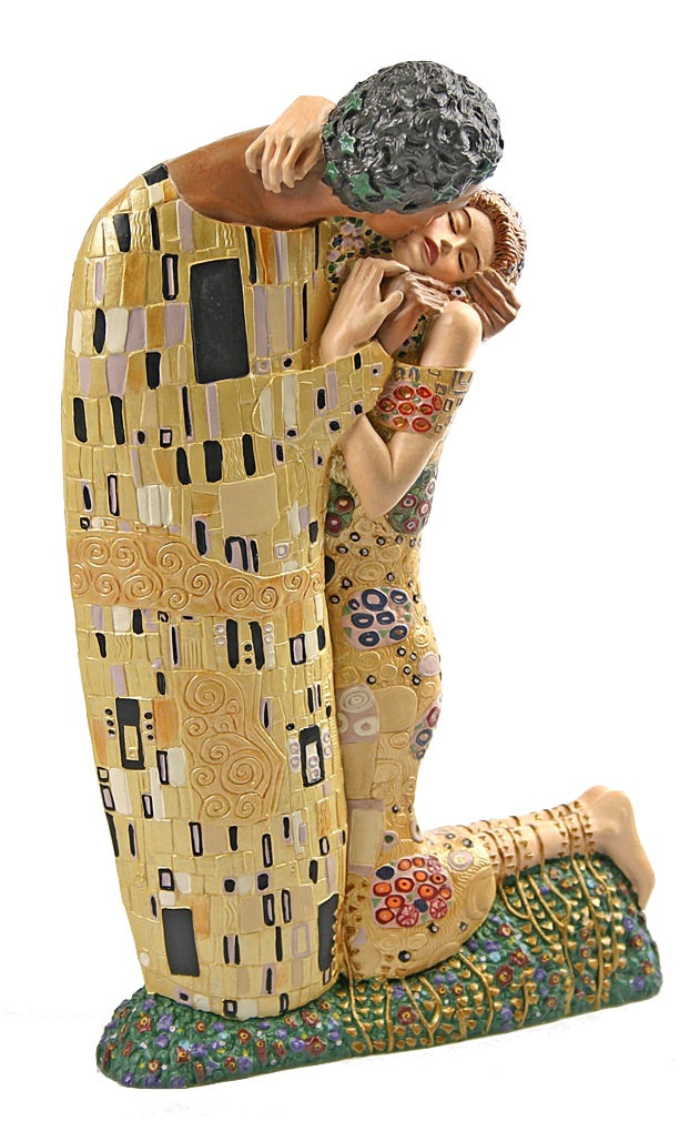 The Kiss Man and Woman Hugging Statue by Gustav Klimt, Grande