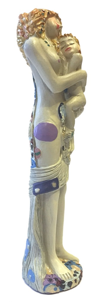 Pocket Art Mother and Child by Klimt Mini Figurine Statue
