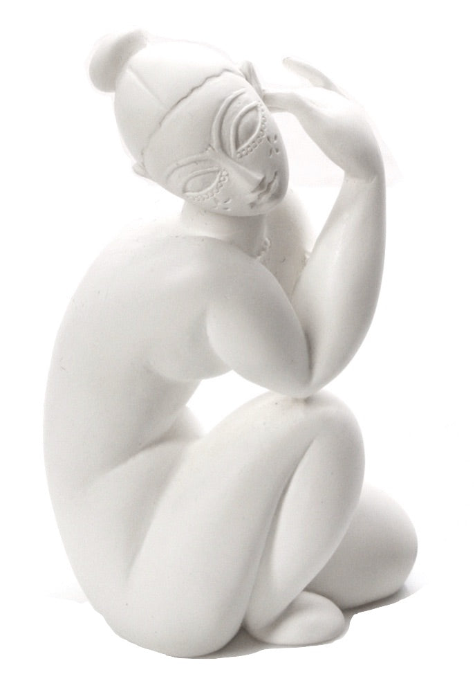 Pocket Art Modigliani Abstract Female Nude Kneeling Miniature Statue