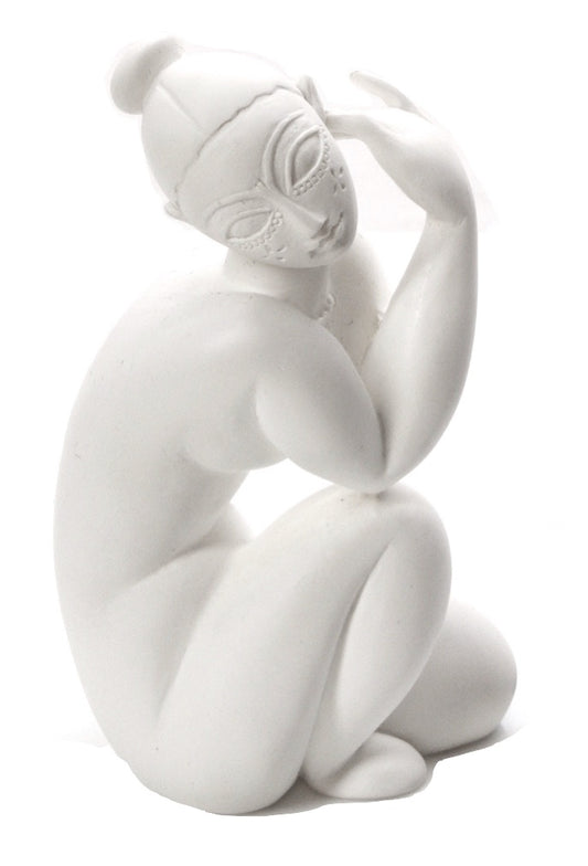 Pocket Art Modigliani Abstract Female Nude Kneeling Miniature Statue