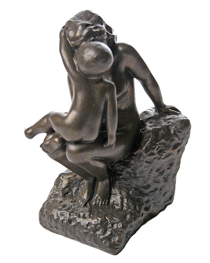 Young Mother with Child Statue by Rodin