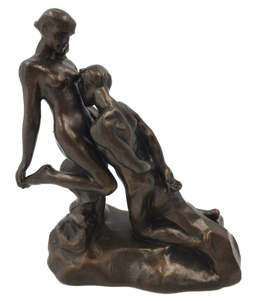 Eternal Idol Couple Forever Bronze Finish Statue by Rodin 6 in H