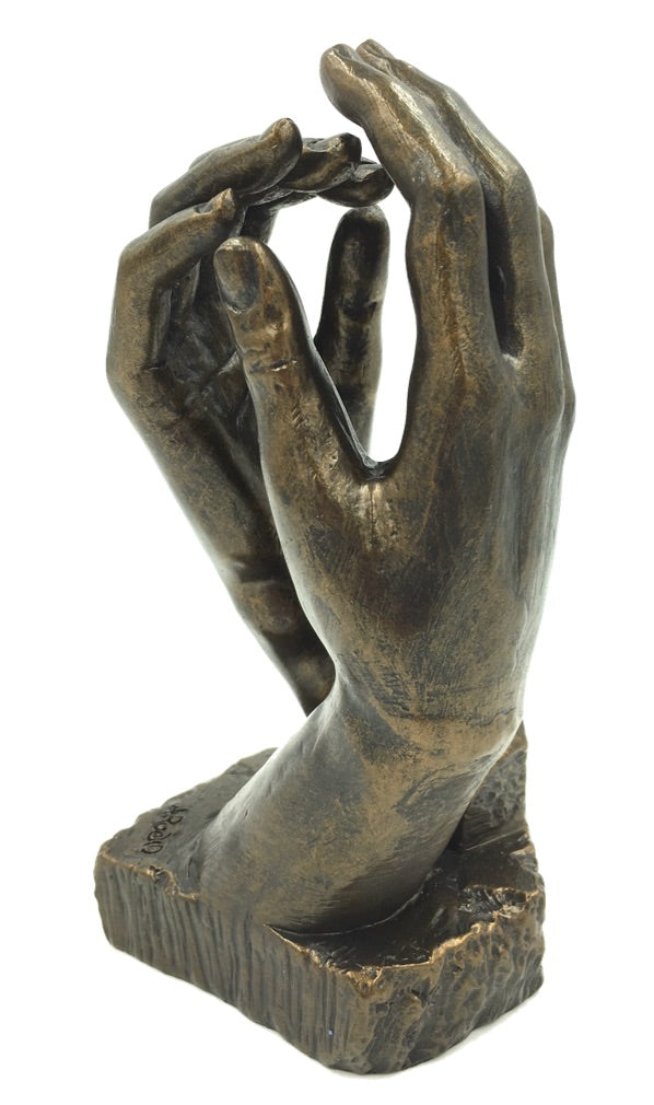 Rodin Cathedral Clasping Hands Statue Small
