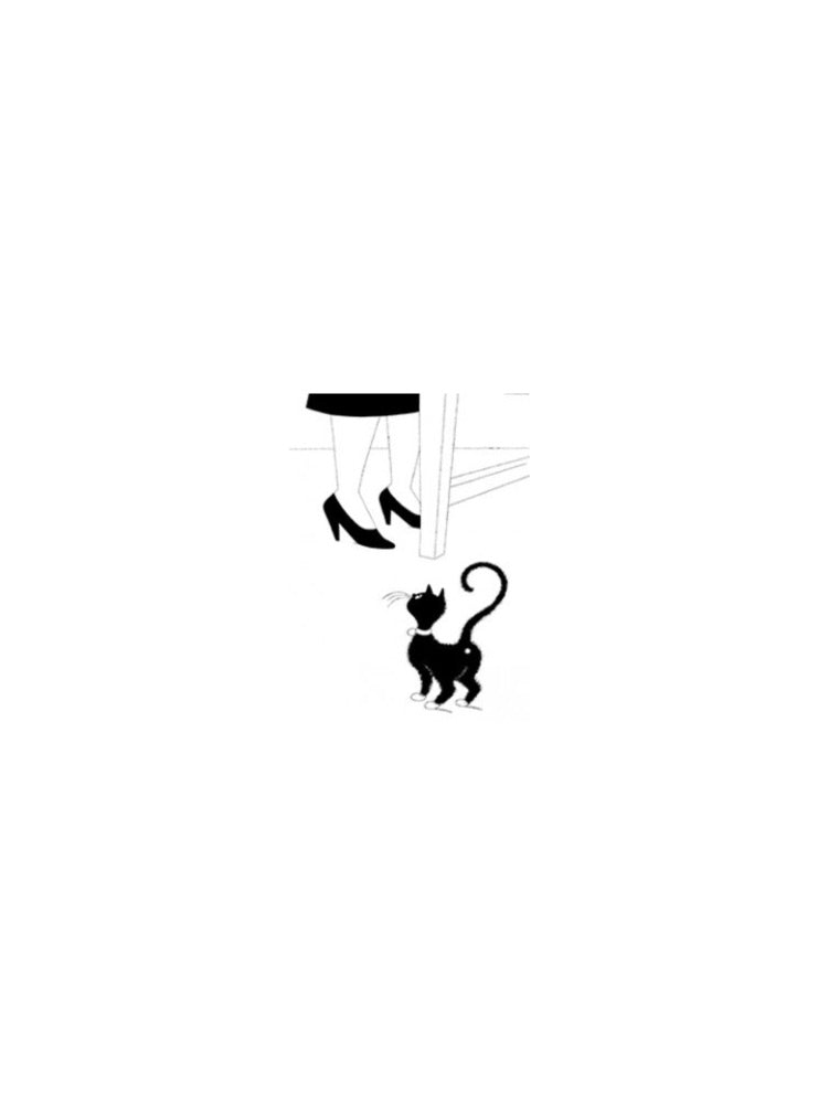 What Is For Dinner Question Mark Cat by Dubout